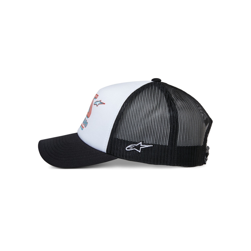 Шапка Alpinestars Ayess Trucker в бяло и черно
