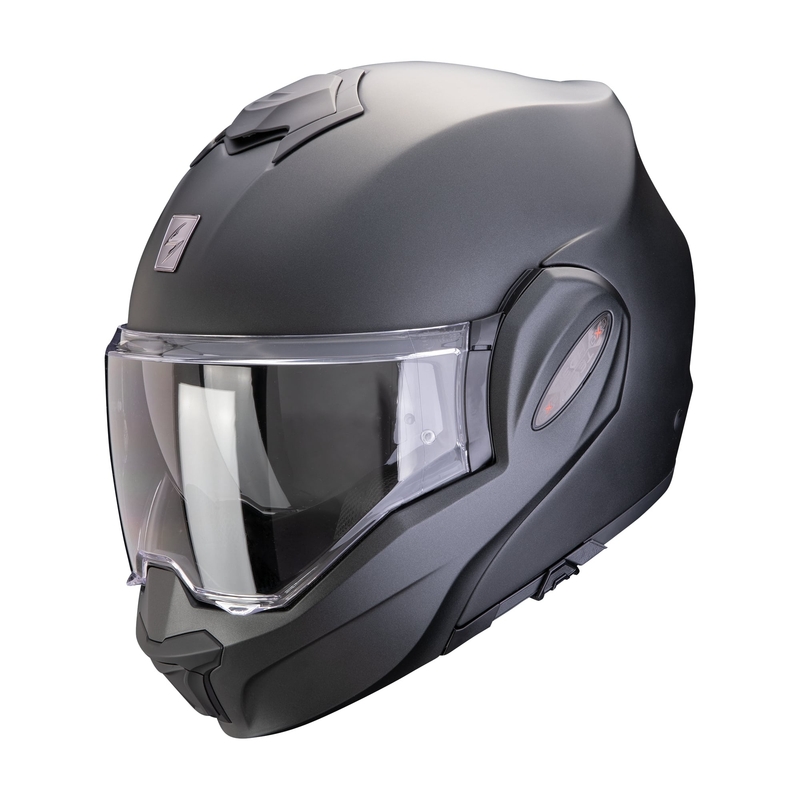 Каска Scorpion EXO-TECH EVO PRO SOLID pearl matt black - Клас II