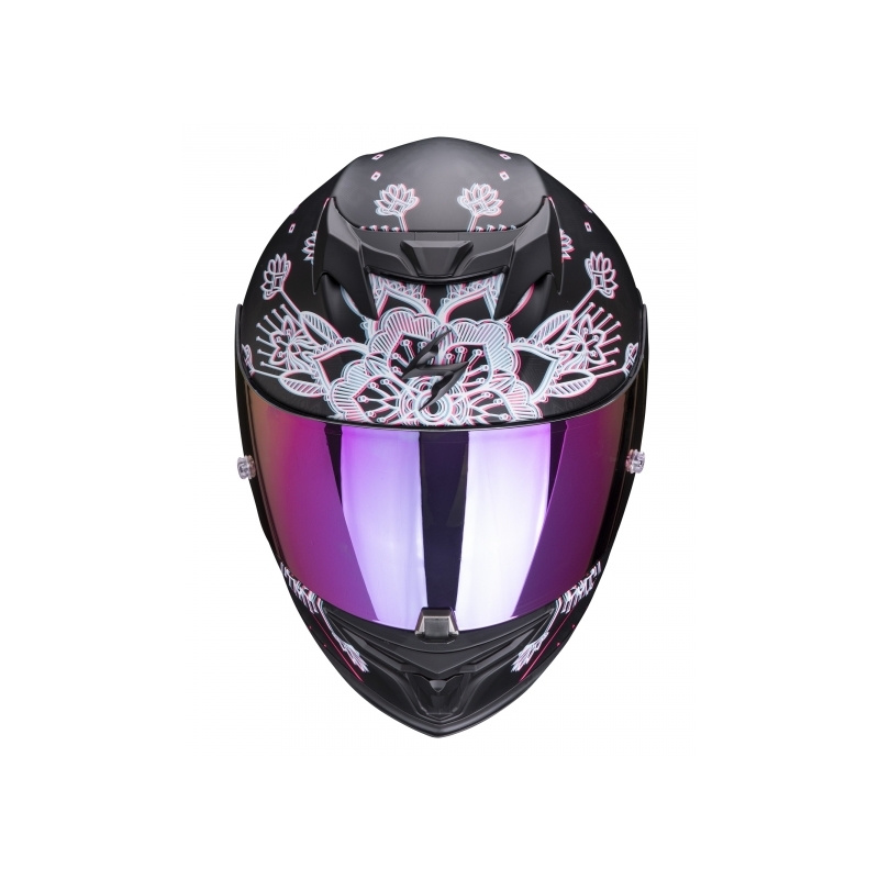Интегрална каска Scorpion EXO-520 AIR Tina черно-сребриста - качество II