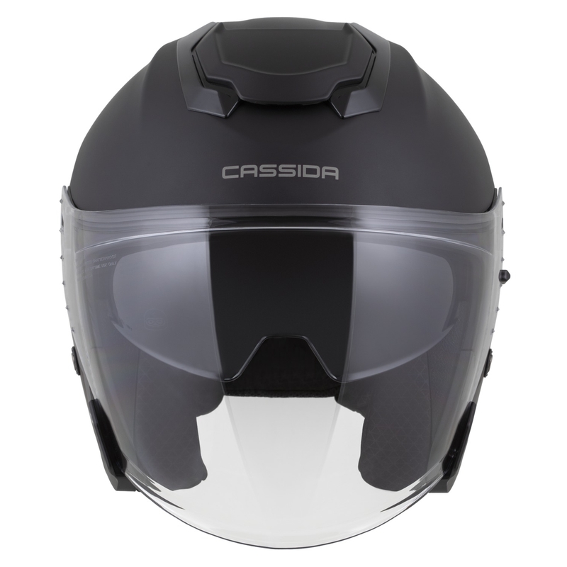 Cassida Jet Tech 2.0 Solid Matte Black-Grey Open мотоциклетна каска