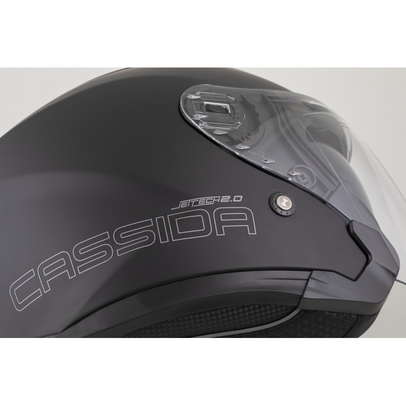 Cassida Jet Tech 2.0 Solid Matte Black-Grey Open мотоциклетна каска