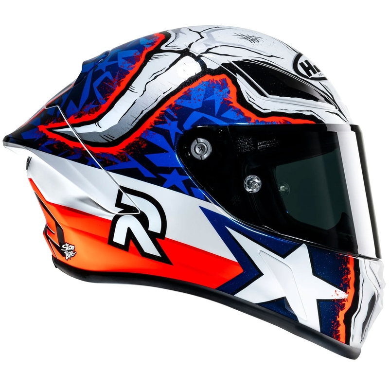Интегрална мотоциклетна каска HJC RPHA 1 Garrett Gerloff Replica MC21 бяло-синьо-червена