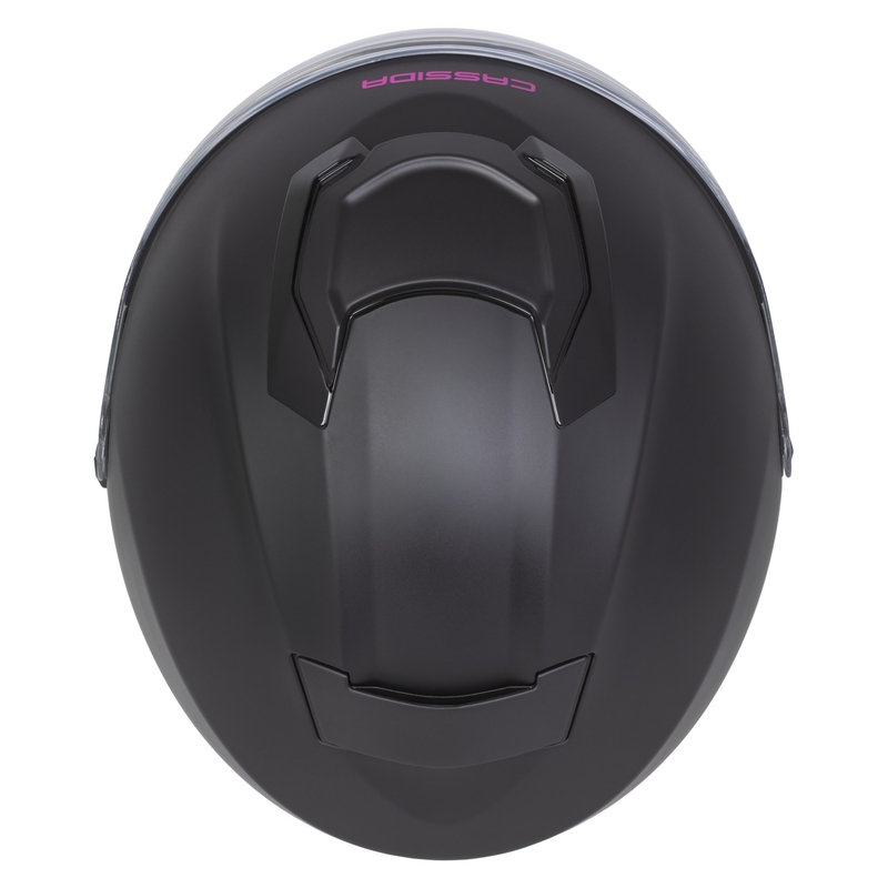Cassida Jet Tech 2.0 Solid Matte Black and Pink Open мотоциклетна каска