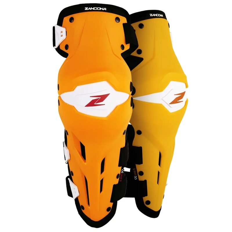 Наколенници за мотоциклет Zandona X-Treme Kneeguard оранжево и бяло
