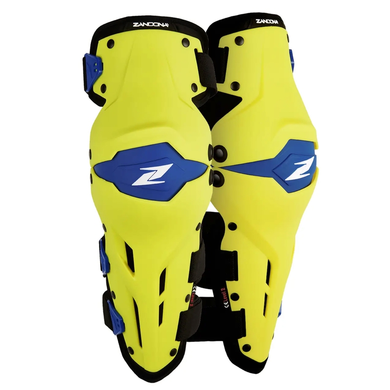 Наколенници за мотоциклет Zandona X-Treme Kneeguard жълто-сини