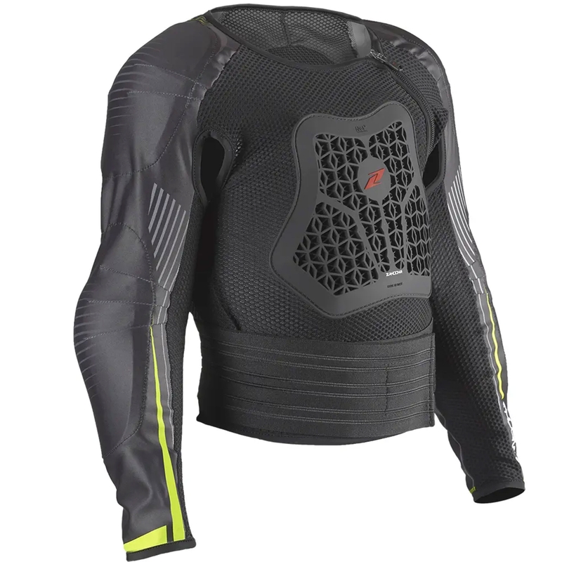 Детски протектор за тяло Zandona Netcube Jacket X8 black-fluo yellow 136 - 150 cm