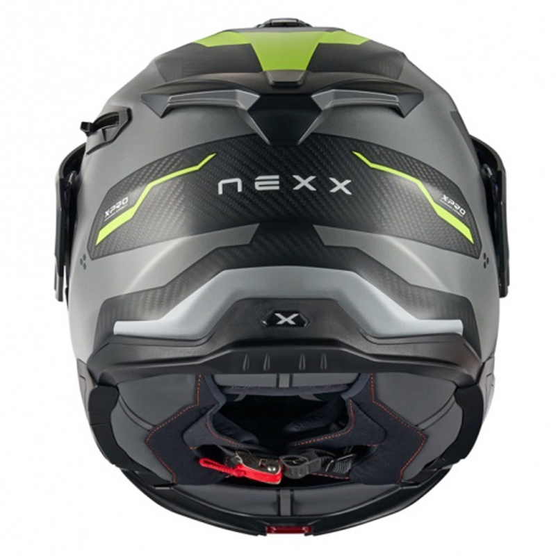 Обръщаща се мотоциклетна каска Nexx X.Lifecountry Terra матово сиво-флуорово жълто разпродажба