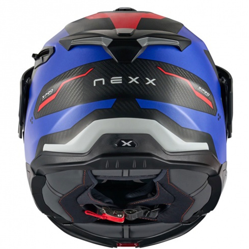 Каска за мотоциклет Nexx X.Lifecountry Terra матова синьо-червена разпродажба