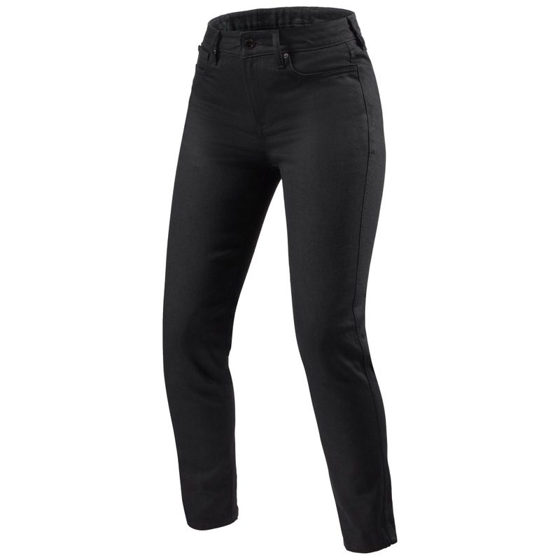 Revit Marzia Skinny Дънки с изрязани крачоли за мотоциклетизъм за жени Black