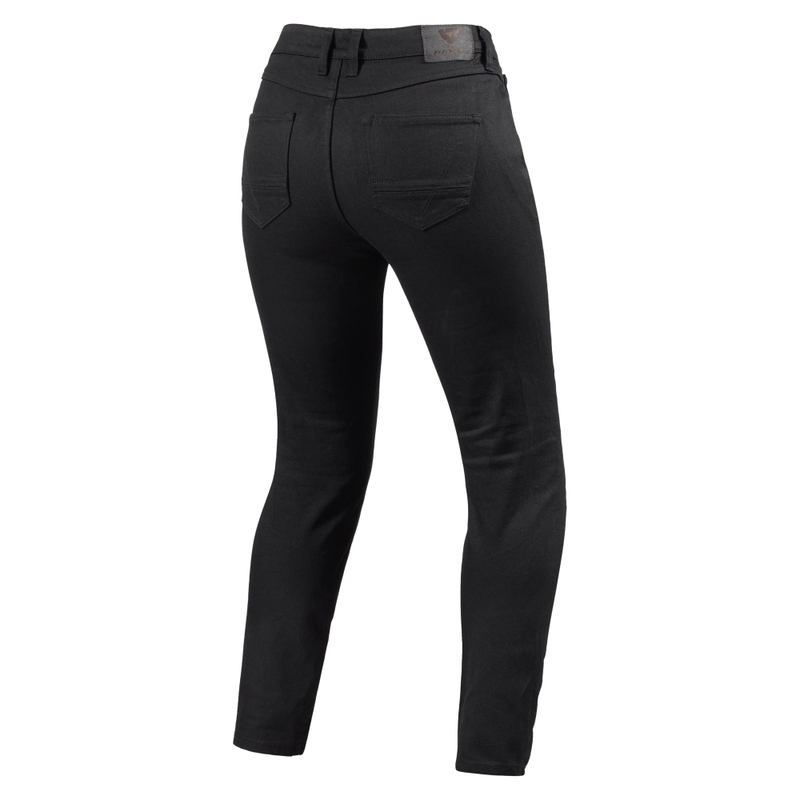 Revit Marzia Skinny Дънки с изрязани крачоли за мотоциклетизъм за жени Black