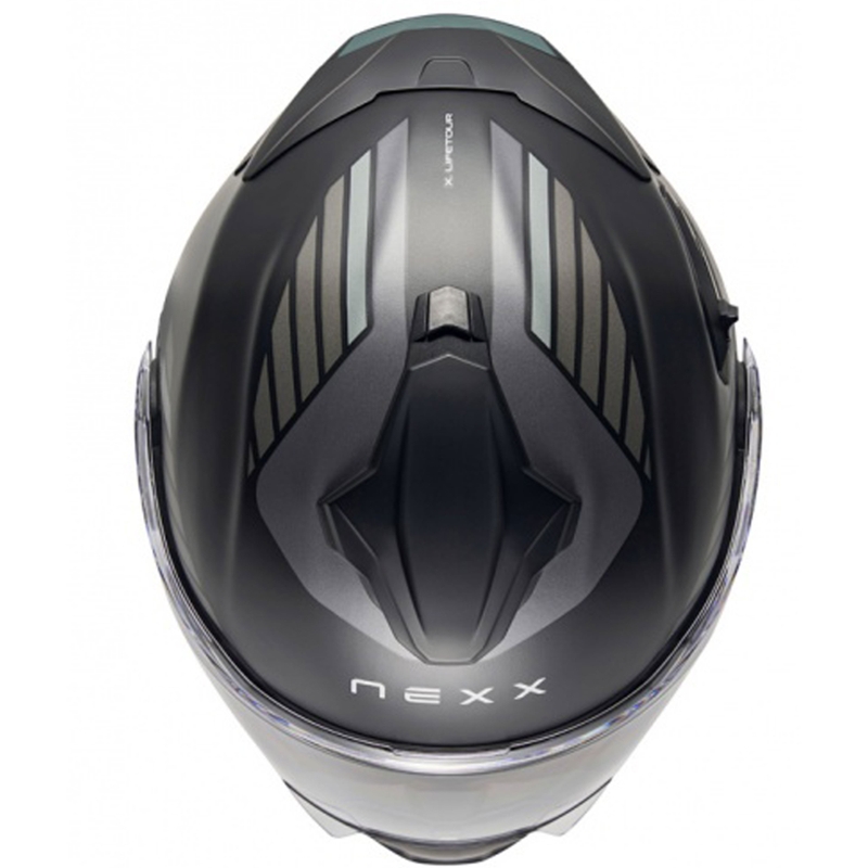 Каска за мотоциклет Nexx X.Lifetour Globe матова черно-сива
