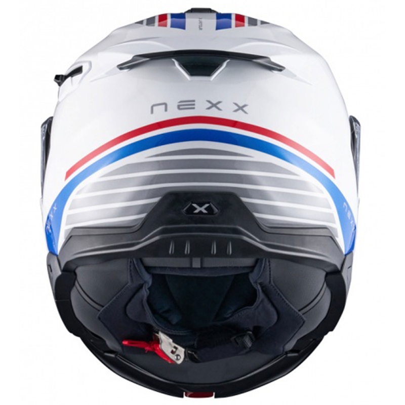 Nexx X.Lifetour Globe мотоциклетна каска бяло-синя