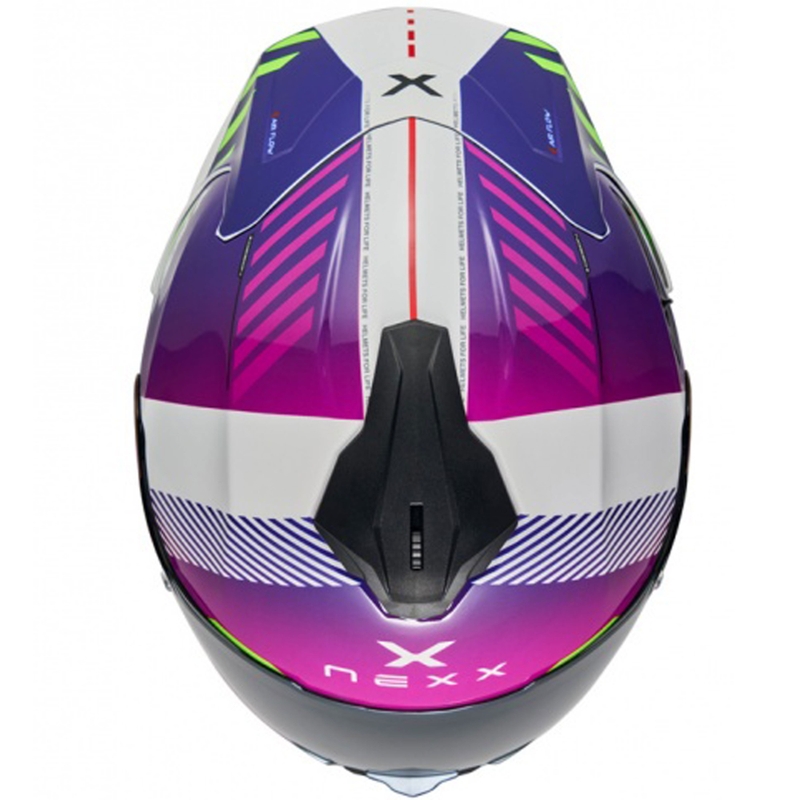 NEXX Y.100R Fade лилаво и бяло интегрална мотоциклетна каска разпродажба