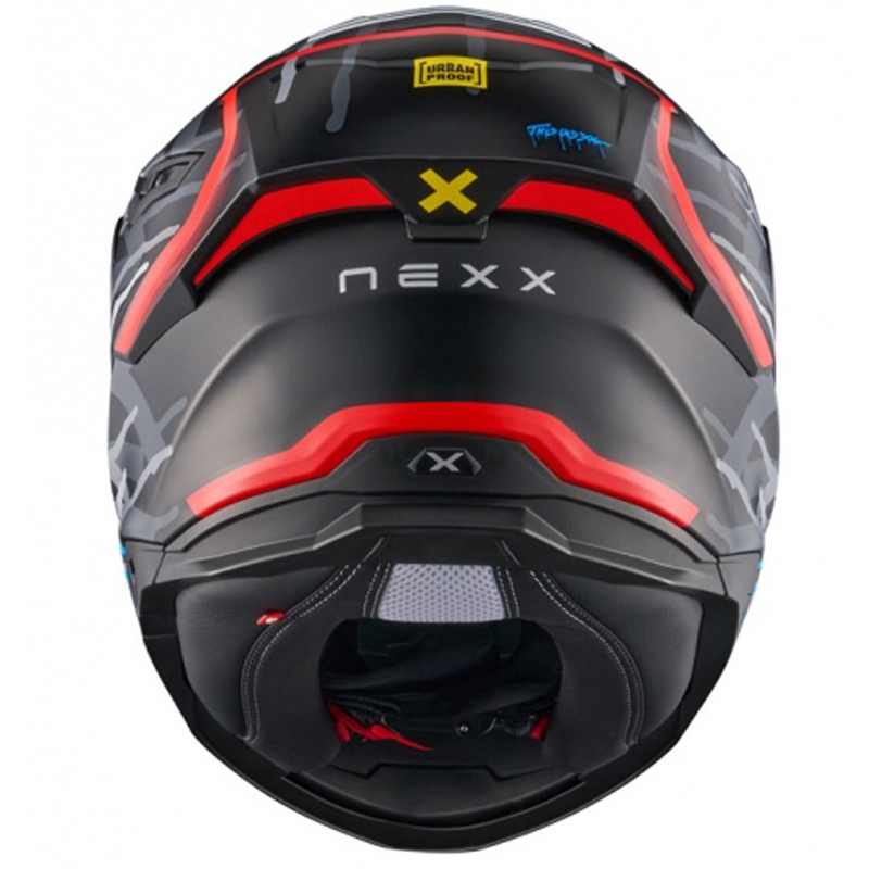 NEXX Y.100R Urbangram черно-червена интегрална мотоциклетна каска разпродажба