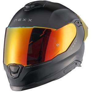 Интегрална мотоциклетна каска NEXX Y.100R Subsonic матово черно-червена