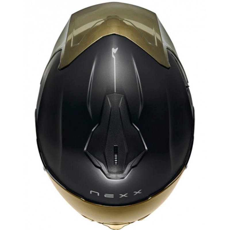 NEXX Y.100R Subsonic интегрална мотоциклетна каска матово черно-златиста