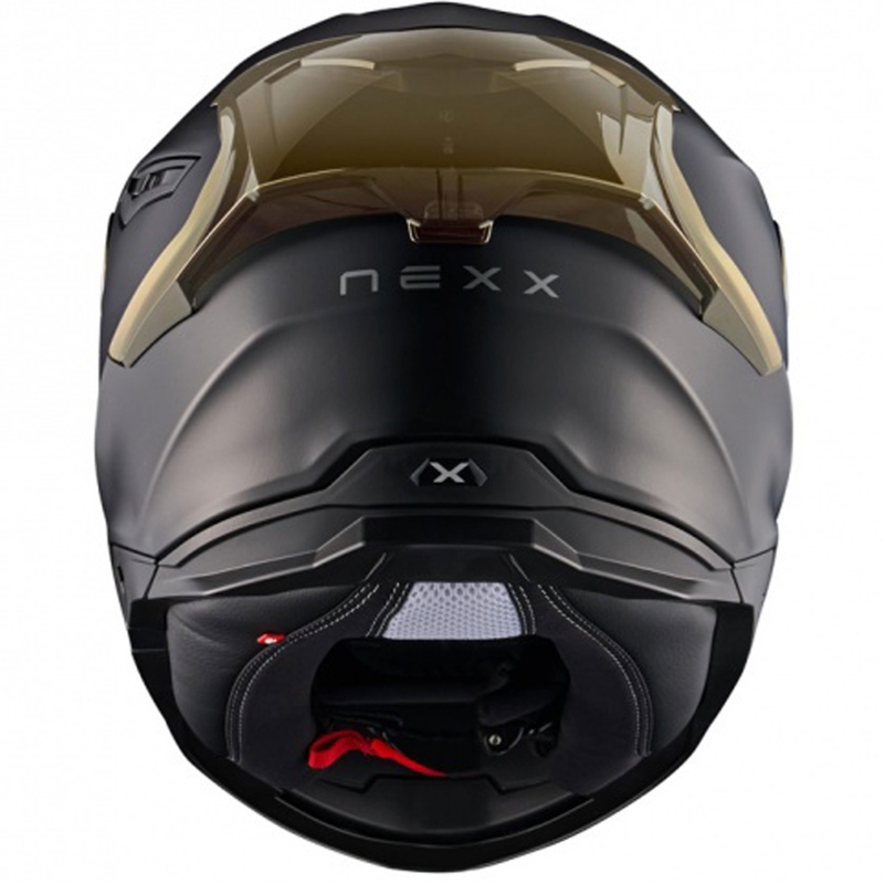 NEXX Y.100R Subsonic интегрална мотоциклетна каска матово черно-златиста