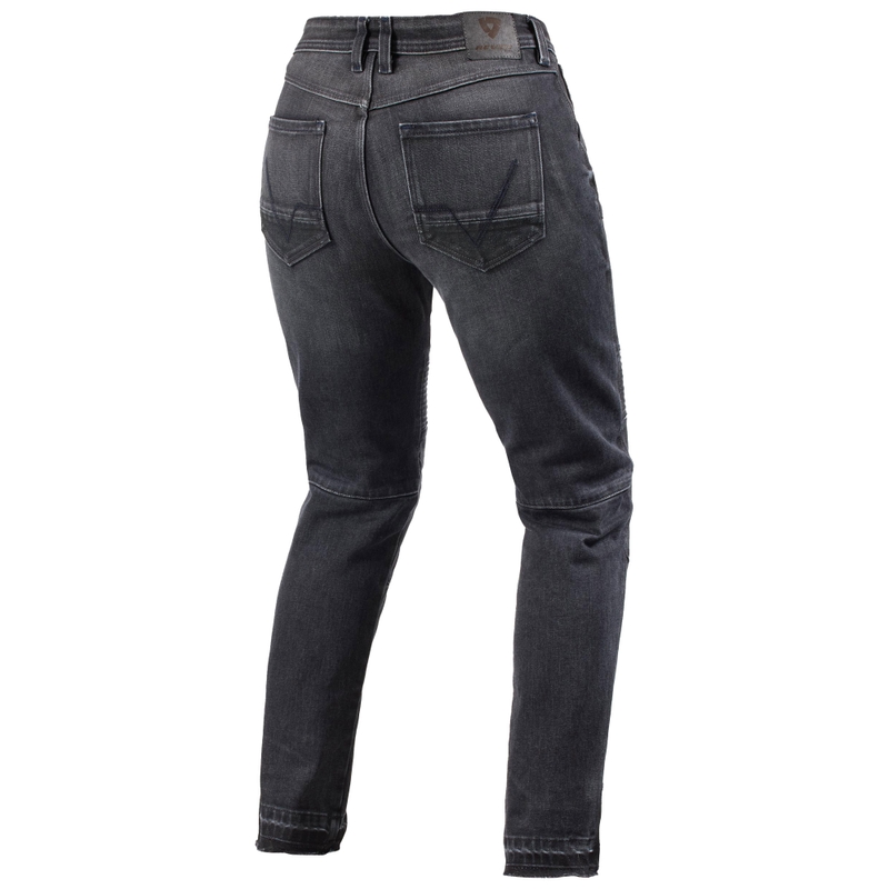 Revit Moto 2 Slim Dark Grey Дънки за мотоциклети с изрязани краища за жени
