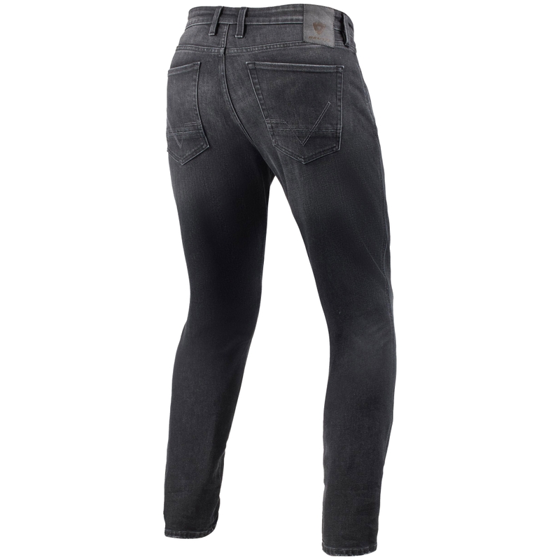 Дънки Revit Kai Skinny Mid Grey Stone с изрязани краища за мотоциклети