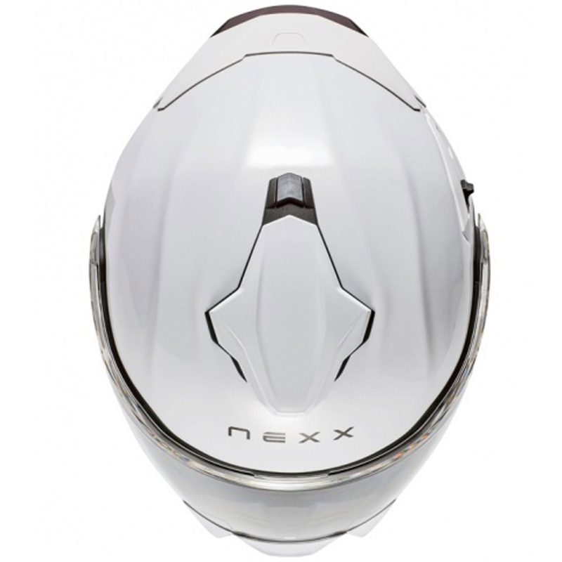 Nexx X.Lifetour Обикновена матова бяла каска за мотоциклет с обръщане