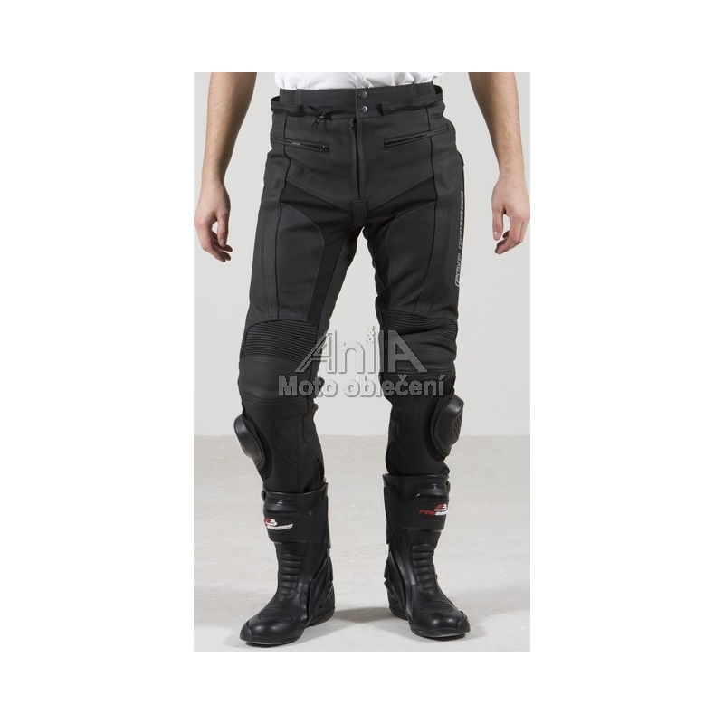 Kožené kalhoty na moto ForBikers-RACER ONE
