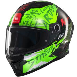 MT Stinger 2 Ardent интегрална мотоциклетна каска зелена