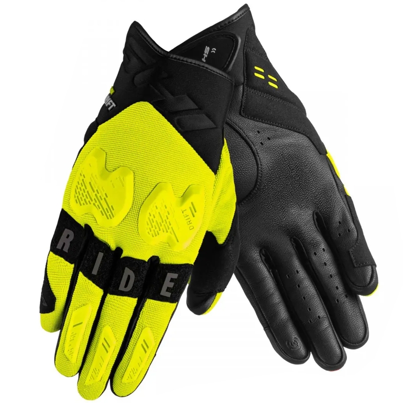 Ръкавици за мотоциклет Shima Drift fluo yellow-black