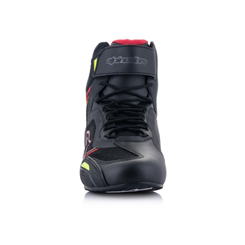 Alpinestars Faster 3 Rideknit Black-Red-Fluo Yellow-Grey Мотоциклетни ботуши