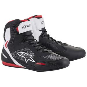 Alpinestars Faster 3 Rideknit Black, White and Red Мотоциклетни ботуши
