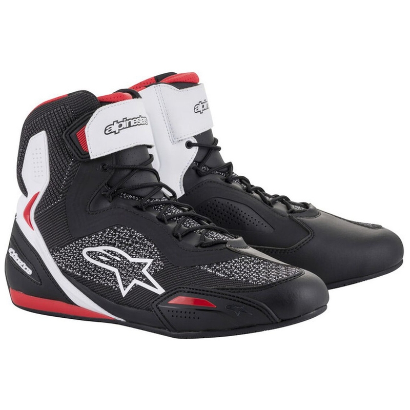 Alpinestars Faster 3 Rideknit Black, White and Red Мотоциклетни ботуши