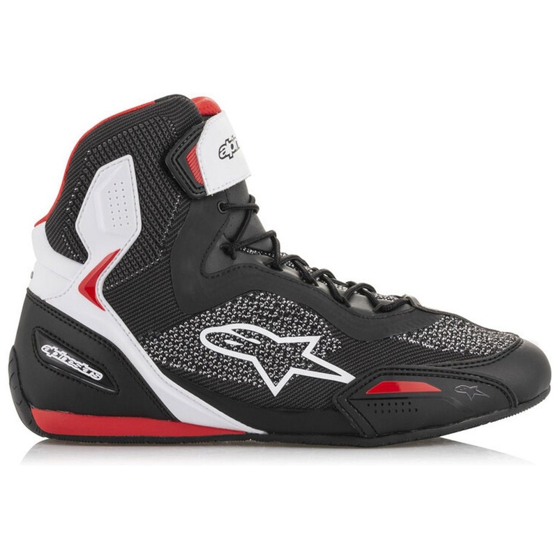 Alpinestars Faster 3 Rideknit Black, White and Red Мотоциклетни ботуши