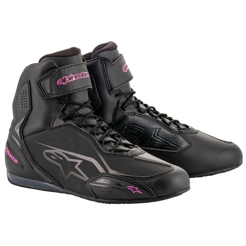 Alpinestars Stella Faster 3 дамски мотоциклетни ботуши черни и лилави