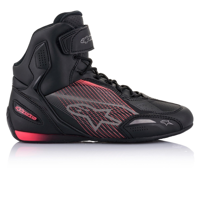 Alpinestars Женски Stella Faster 3 Черно-сребристо-розови мотоциклетни ботуши