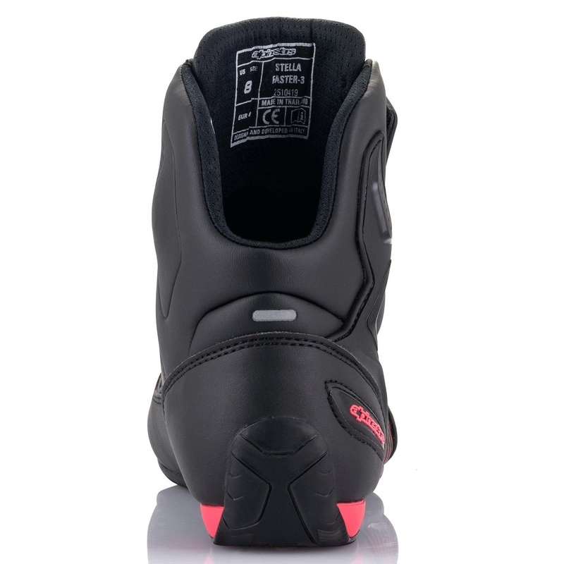 Alpinestars Женски Stella Faster 3 Черно-сребристо-розови мотоциклетни ботуши