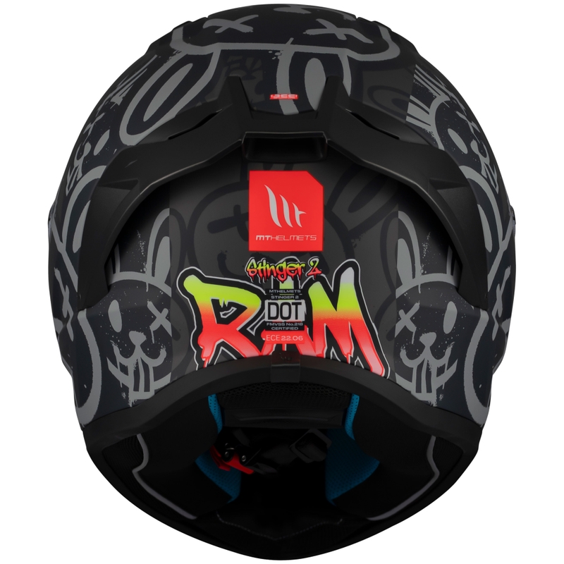 MT Stinger 2 RAM F1 черно-сива интегрална мотоциклетна каска