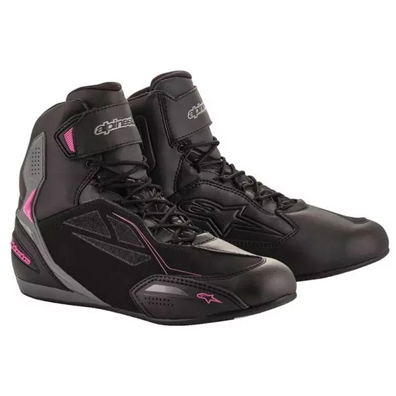Alpinestars Женски Stella Faster 3 Drystar Black-Dark Grey-Purple Мотоциклетни ботуши