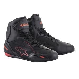 Alpinestars Faster 3 Drystar Black-Fluo Red Мотоциклетни ботуши