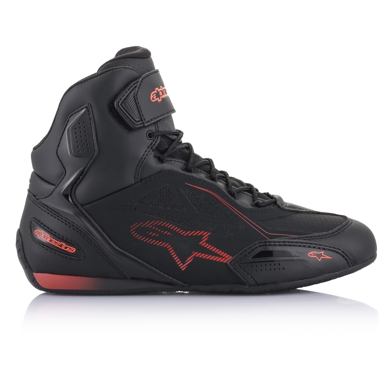 Alpinestars Faster 3 Drystar Black-Fluo Red Мотоциклетни ботуши