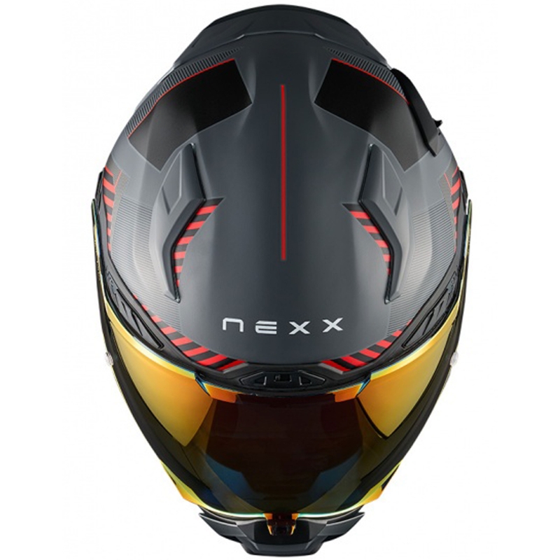 Интегрална каска за мотоциклет Nexx X.WST3 Fluence сиво-червена разпродажба