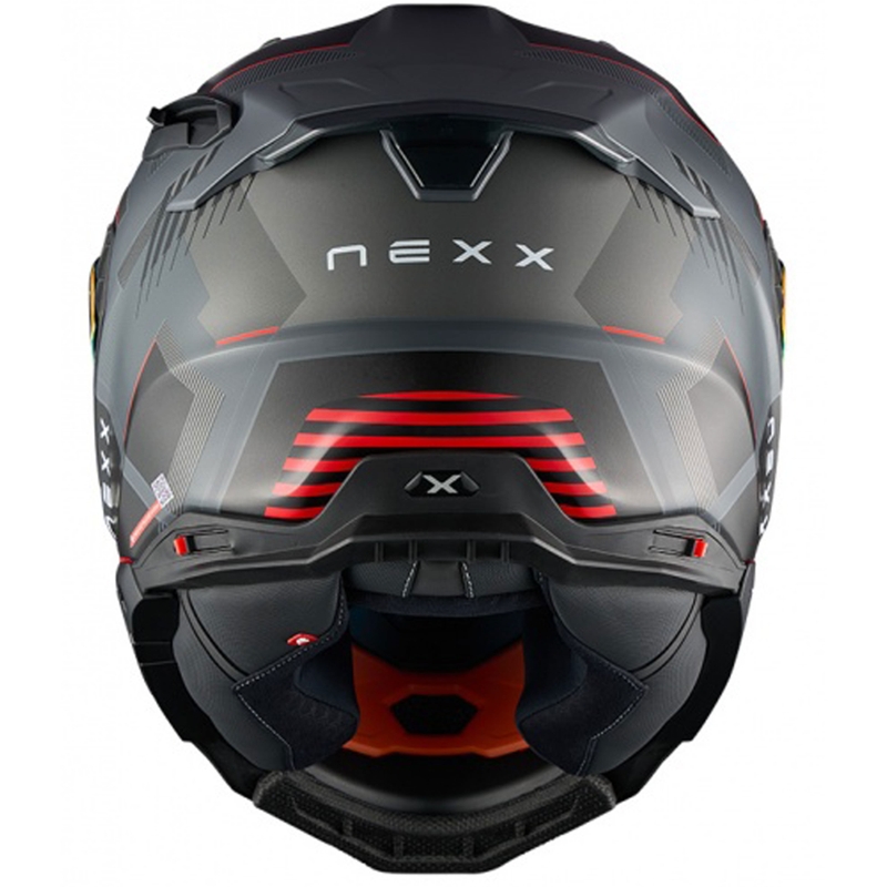 Интегрална каска за мотоциклет Nexx X.WST3 Fluence сиво-червена разпродажба