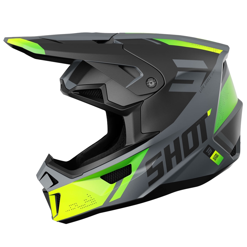 Мотокрос каска Shot Lite Ultra matt fluo yellow