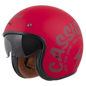 Мотоциклетна каска Cassida Oxygen 2.0 Gear Open Face Matte Red-Dark Red
