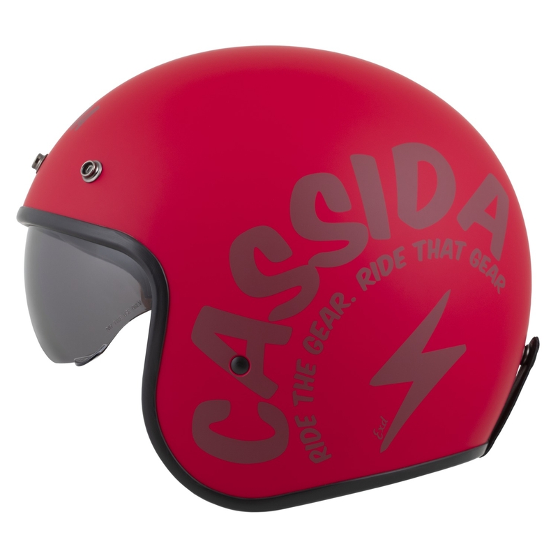 Мотоциклетна каска Cassida Oxygen 2.0 Gear Open Face Matte Red-Dark Red