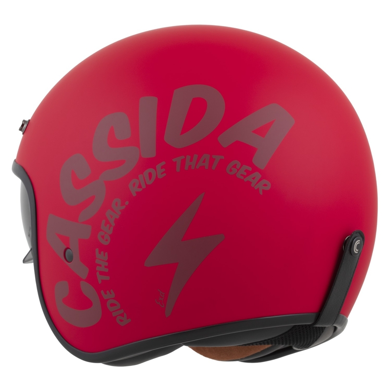 Мотоциклетна каска Cassida Oxygen 2.0 Gear Open Face Matte Red-Dark Red