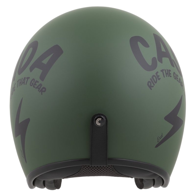 Мотоциклетна каска Cassida Oxygen 2.0 Gear Open Face Matte Green-Black
