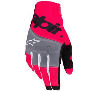 Ръкавици за мотокрос Alpinestars Techstar черно-флуо розово