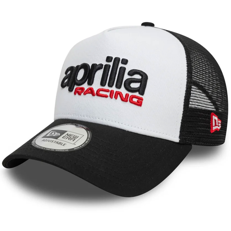 Шапка Aprilia Trucker бяло-черна