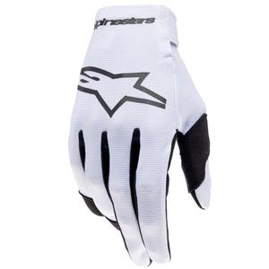Детски ръкавици за мотокрос Alpinestars Radar светло сиво-черно