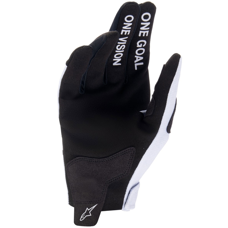 Детски ръкавици за мотокрос Alpinestars Radar светло сиво-черно