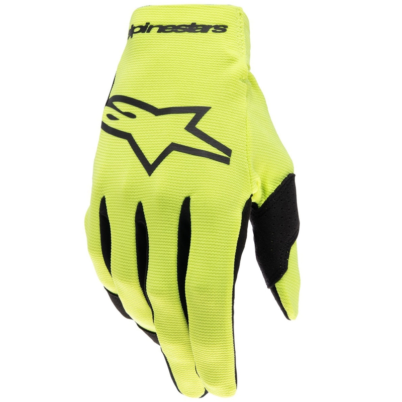 Детски ръкавици за мотокрос Alpinestars Radar флуор жълто-черни